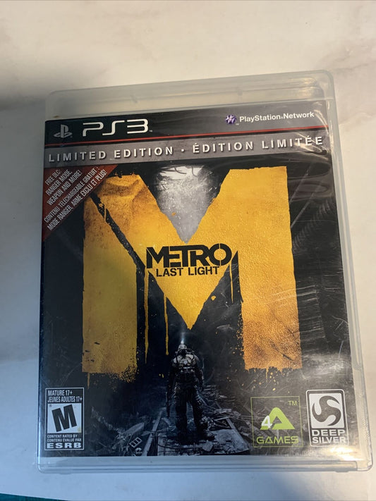 Metro: Last Light -- Limited Edition (Sony PlayStation 3, 2013)