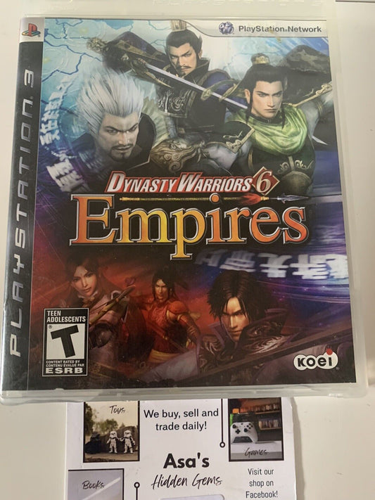 Dynasty Warriors 6: Empires (Sony PlayStation 3, 2009)