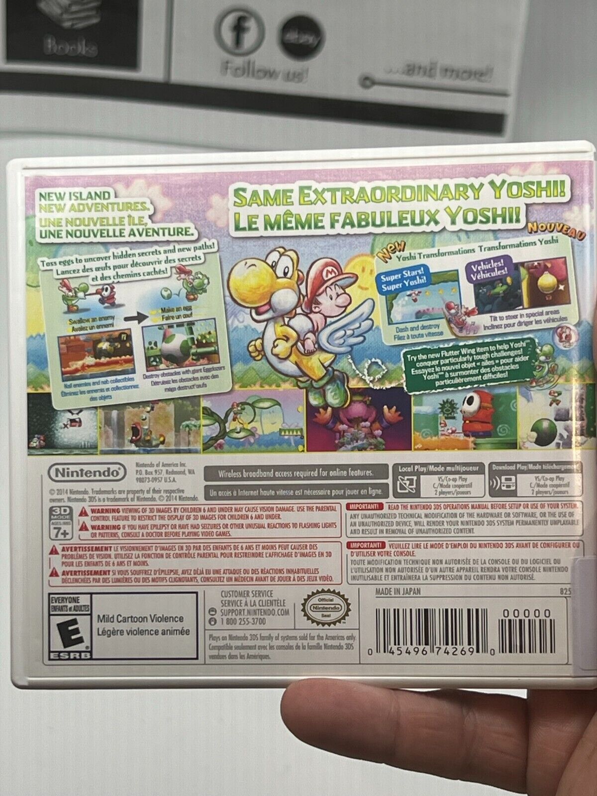 Yoshi's New Island (Nintendo 3DS, 2014) - Tested