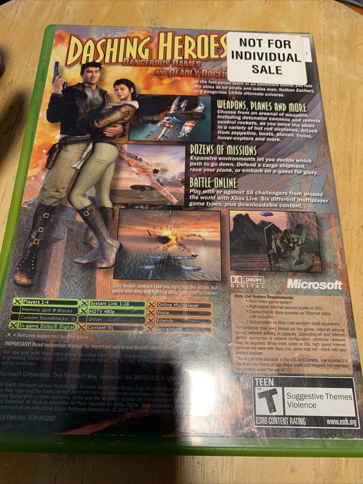 Crimson Skies: High Road to Revenge (Microsoft Xbox, 2003)