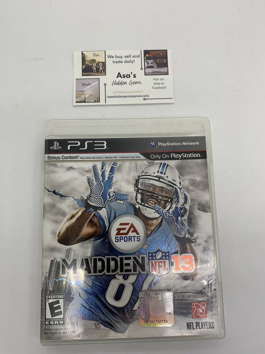 Madden NFL 13 (Sony PlayStation 3, 2012)