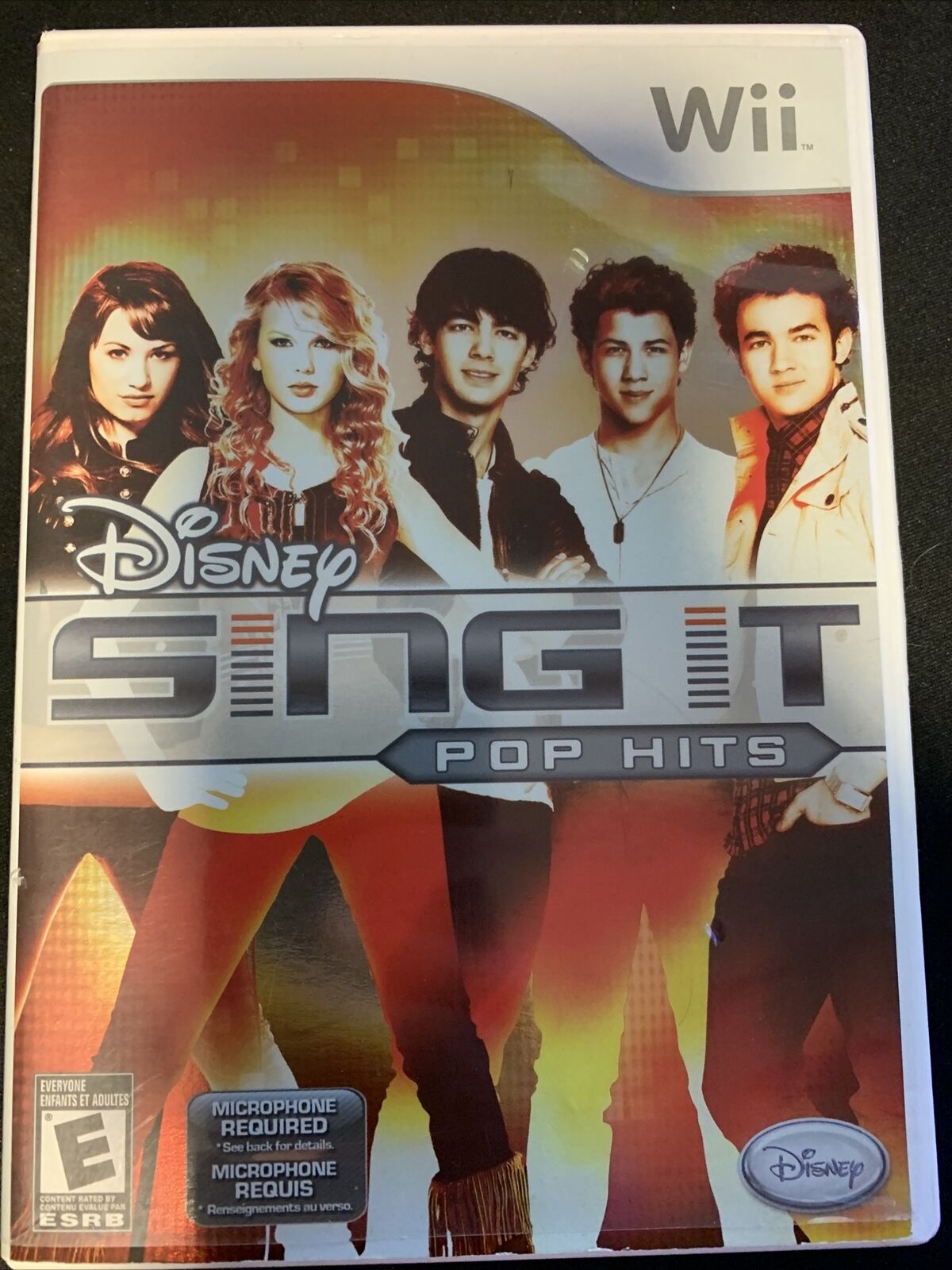 Disney Sing It Pop Hits Nintendo Wii Game W/Manual