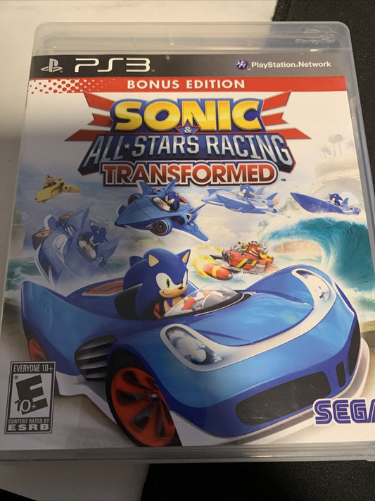 Sonic & All-Stars Racing Transformed -- Bonus Edition (Sony PlayStation 3, 2012)