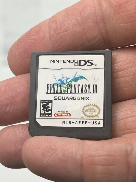 Final Fantasy III 3 (Nintendo DS, 3DS 2006) Cart Only - Tested