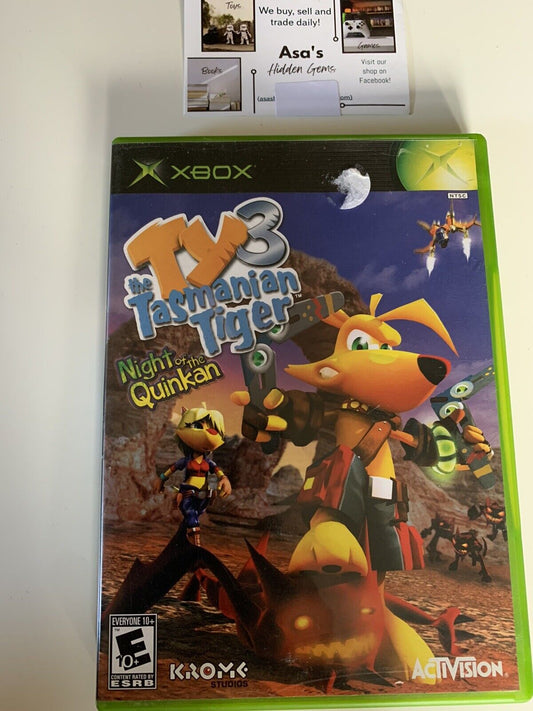 Ty the Tasmanian Tiger 3: Night of the Quinkan (Microsoft Xbox, 2005)