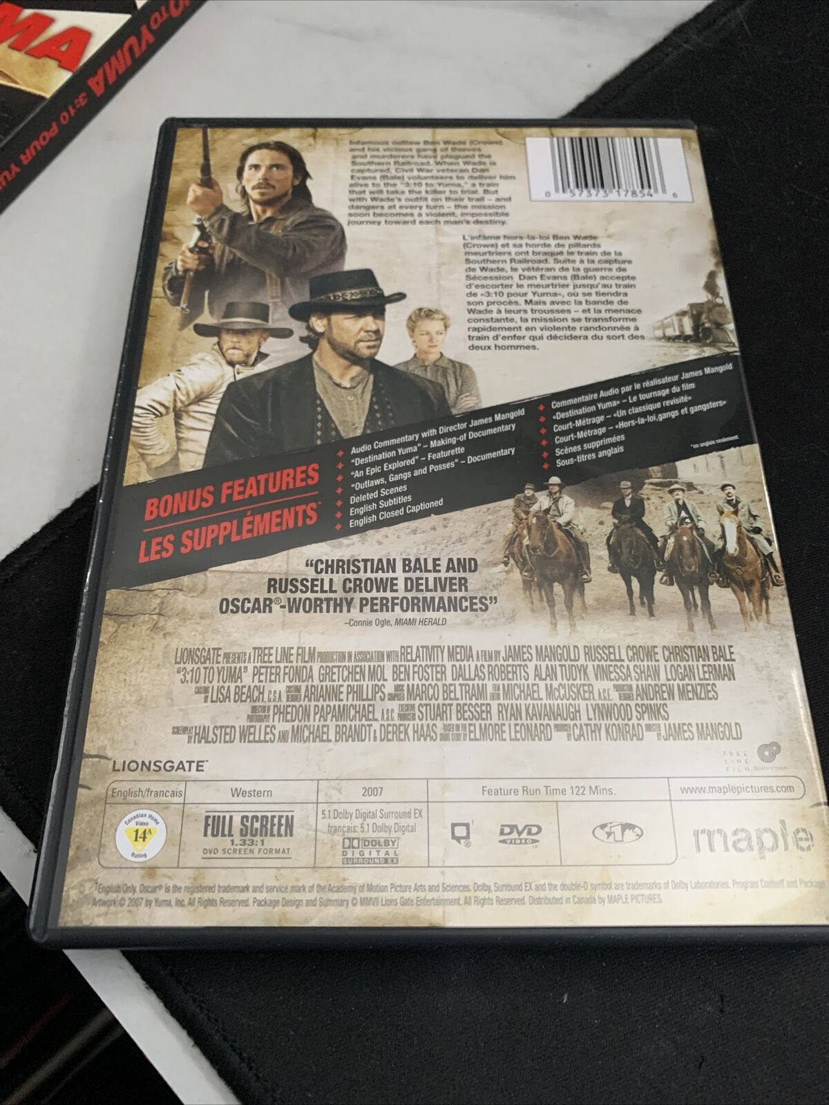 3:10 to Yuma (DVD, 2008, Canadian; French Version; Pan and Scan)