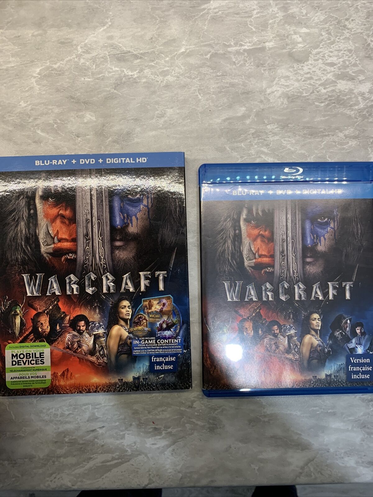 Warcraft (Blu-ray/dvd Double Combo Set With Slip Cover) Canadian