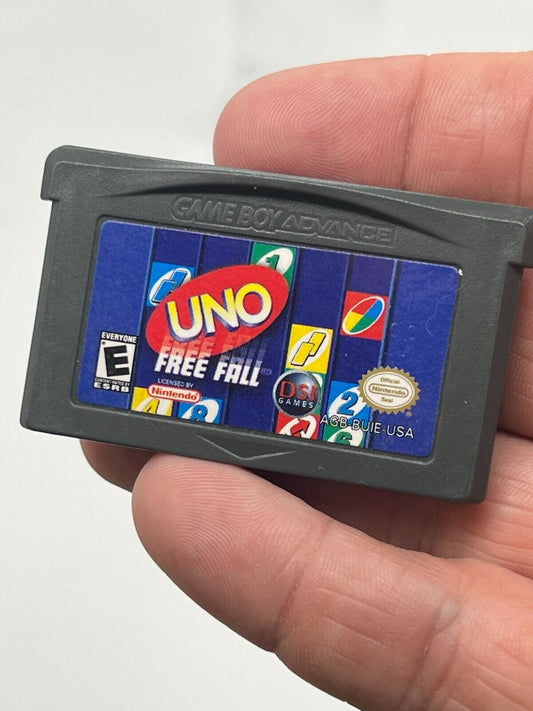 Uno Free Fall (Nintendo Game Boy Advance, 2007) - Tested