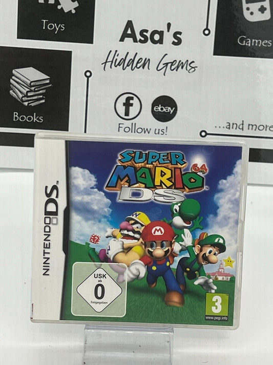 Super Mario 64 Nintendo Ds Game 2ds 3ds PAL Version 2004 - Tested