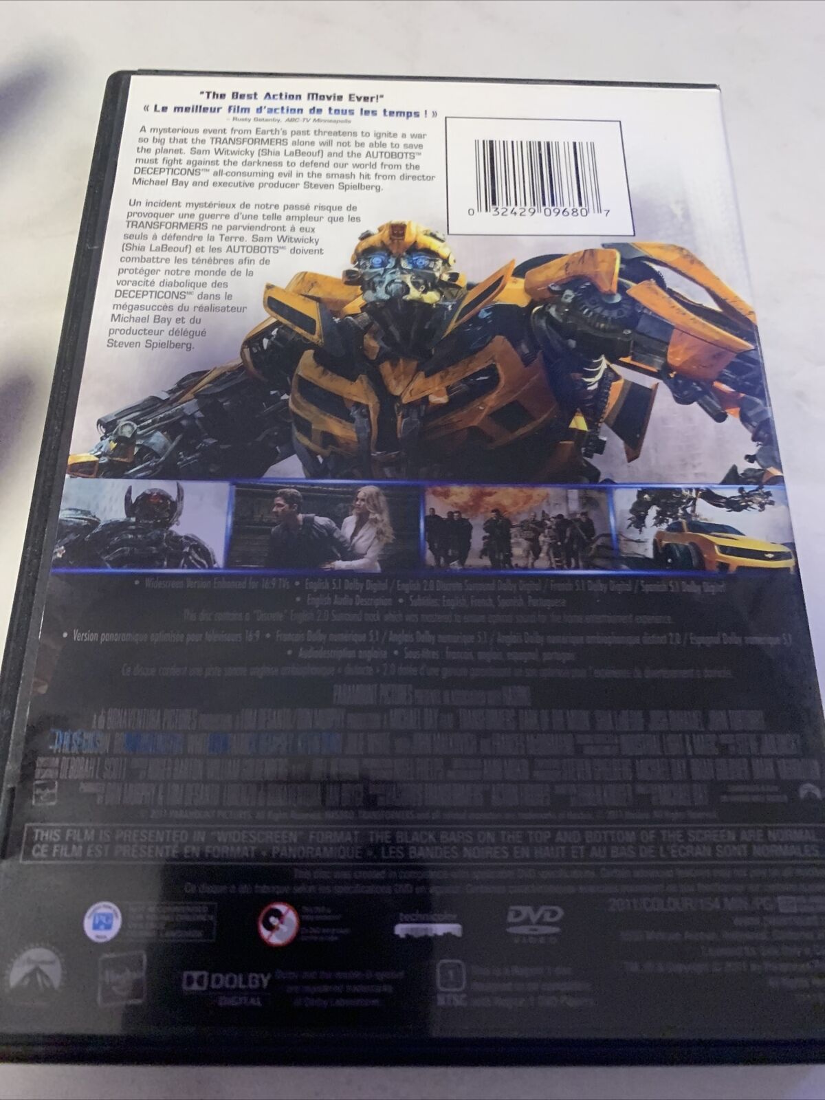 Transformers: Dark of the Moon (DVD, Canadian)