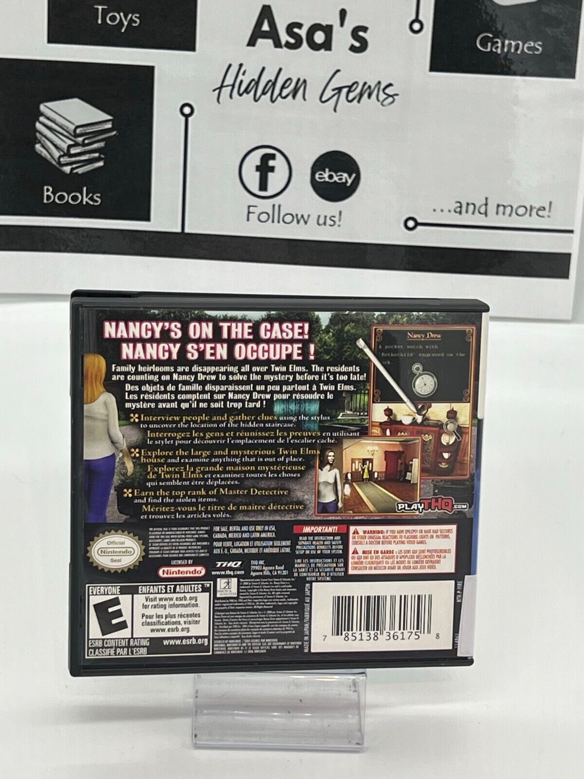 Nancy Drew: The Hidden Staircase (Nintendo DS, 2008) - Tested