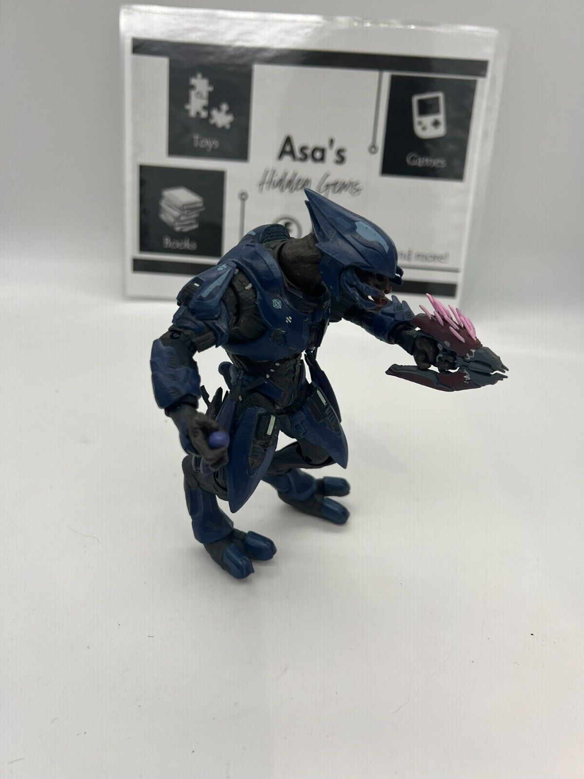 Halo Reach Series 1 Elite Minor Blue McFarlane Figure With multiple accessories