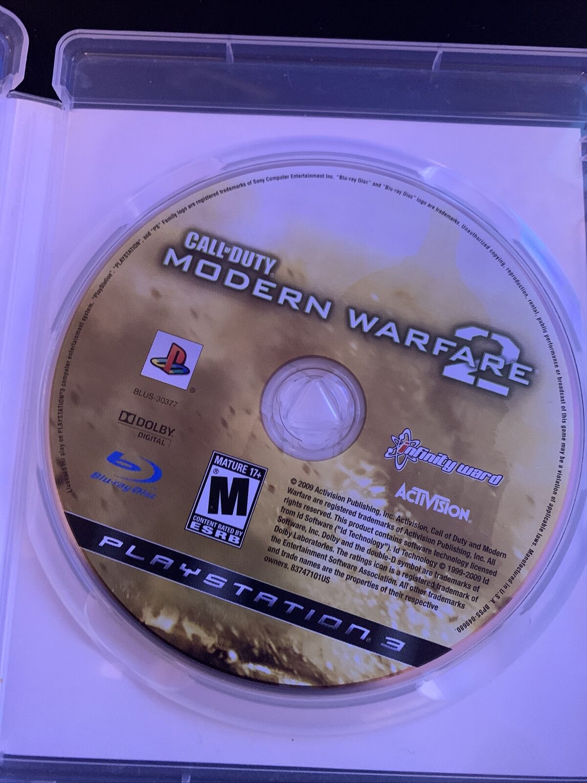 Call of Duty: Modern Warfare 2 (PlayStation 3, 2009)