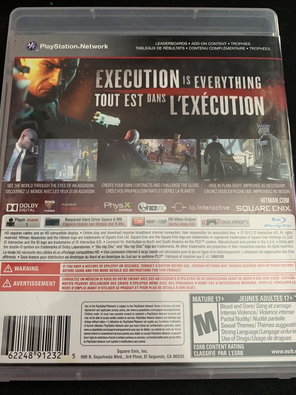 Hitman: Absolution (Sony PlayStation 3, 2012)