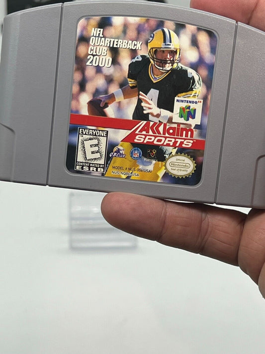 NFL Quarterback Club 2000 (Nintendo 64, 1999) N64 - Tested