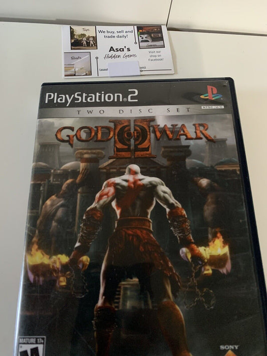 God of War II - Two Disc Set (Sony PlayStation 2) PS2 CIB Complete - Action Game