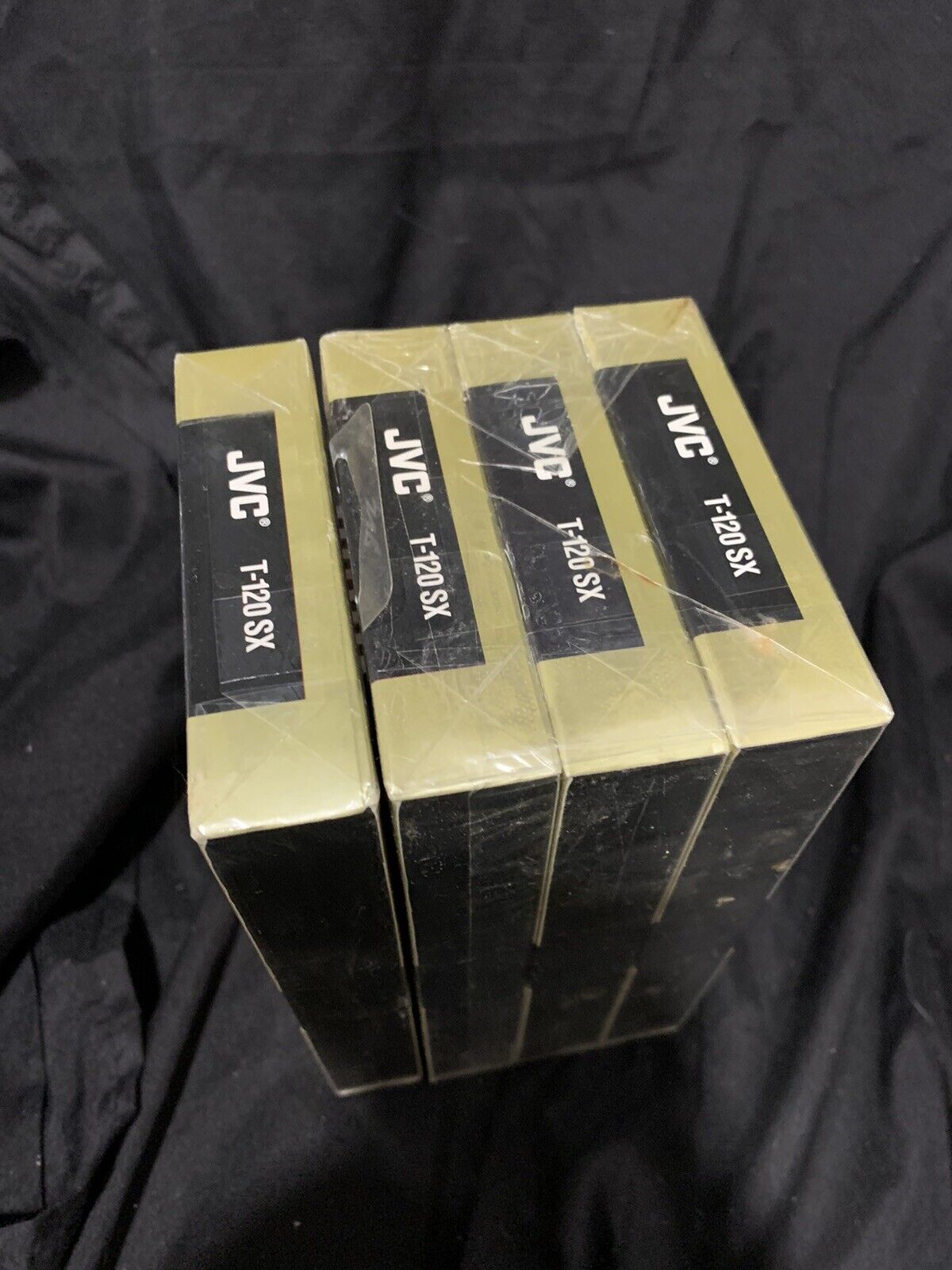 Lot of 4 JVC 6 Hour BLANK VHS tapes T-120 SX Gold NEW & Sealed