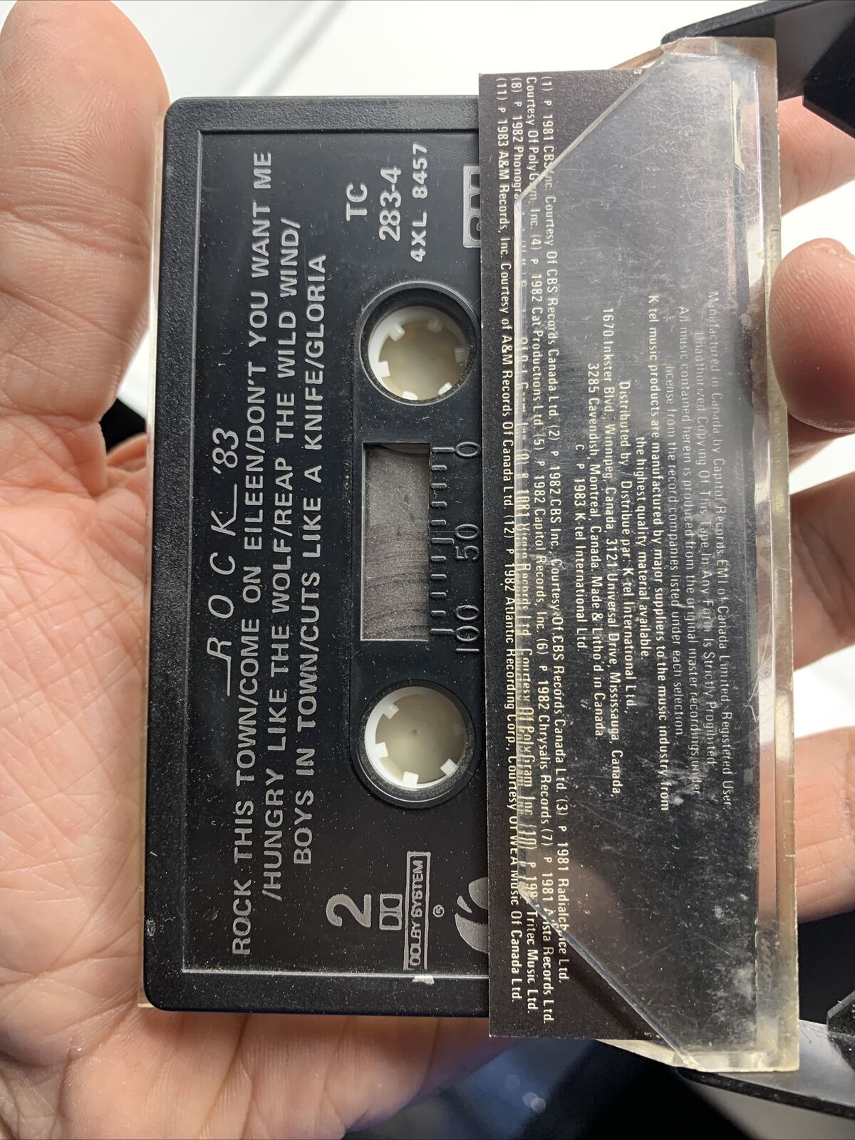 Canada Import: K-Tel Presents, Rock ‘83 (1983, Audio Cassette Tape) Compilation