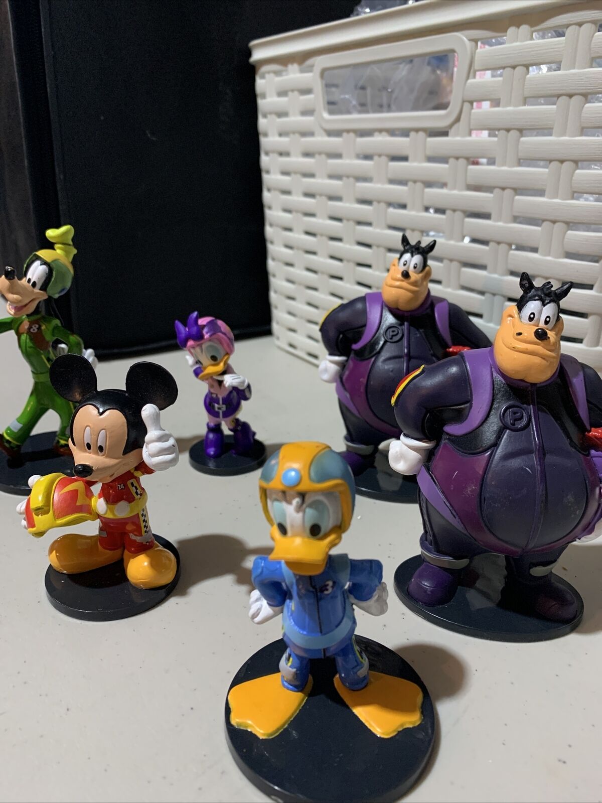 Disney Roadsters Racers Cake Toppers  Figures (Goofy, Mickey, Pete, Etc)