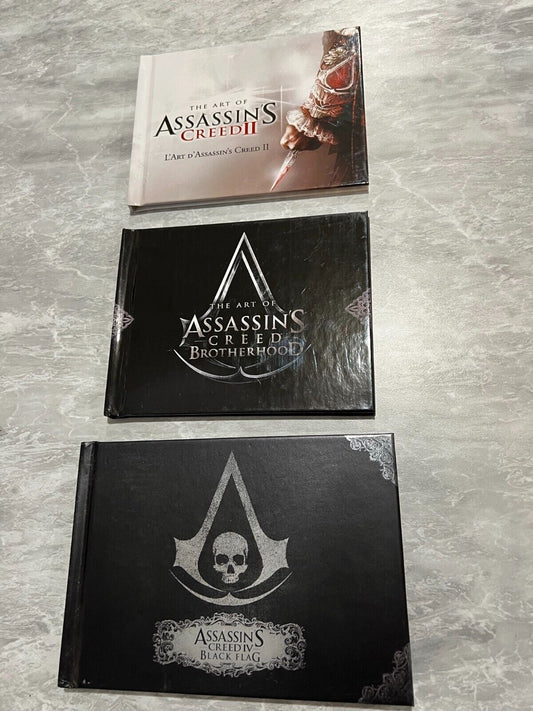 The art of Assassin's Creed Black flag, Brotherhood, and AC 2 (3 art books)