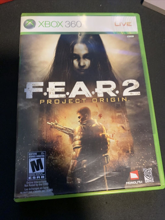 F.E.A.R. 2: Project Origin (Microsoft Xbox 360, 2009) Read Description