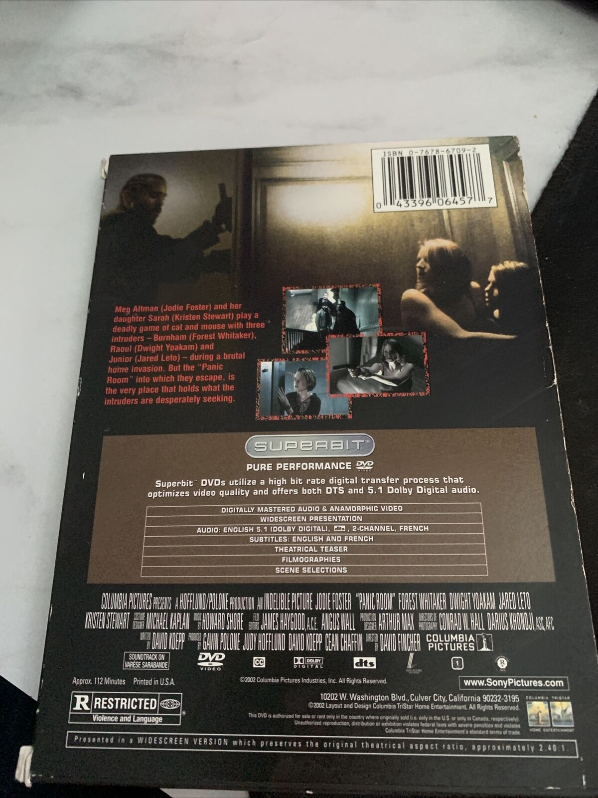 Panic Room (DVD, 2002, The Superbit Collection)