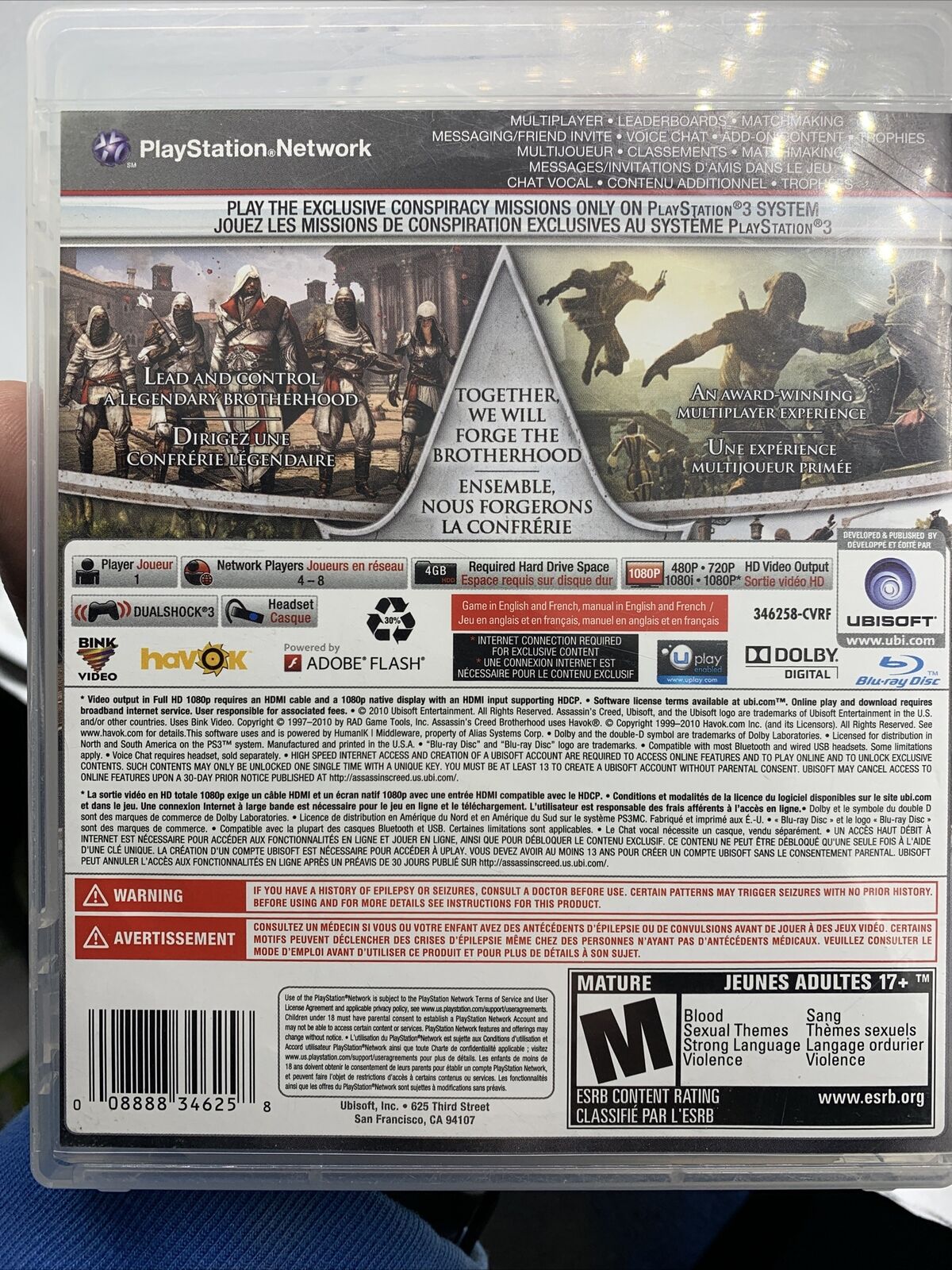 Assassin's Creed: Brotherhood (Sony PlayStation 3, 2010)