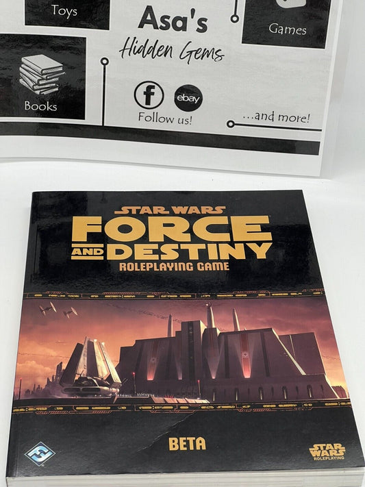 Star Wars Force And Destiny Role Playing Game Beta Sourcebook Fantasy Flight RPG
