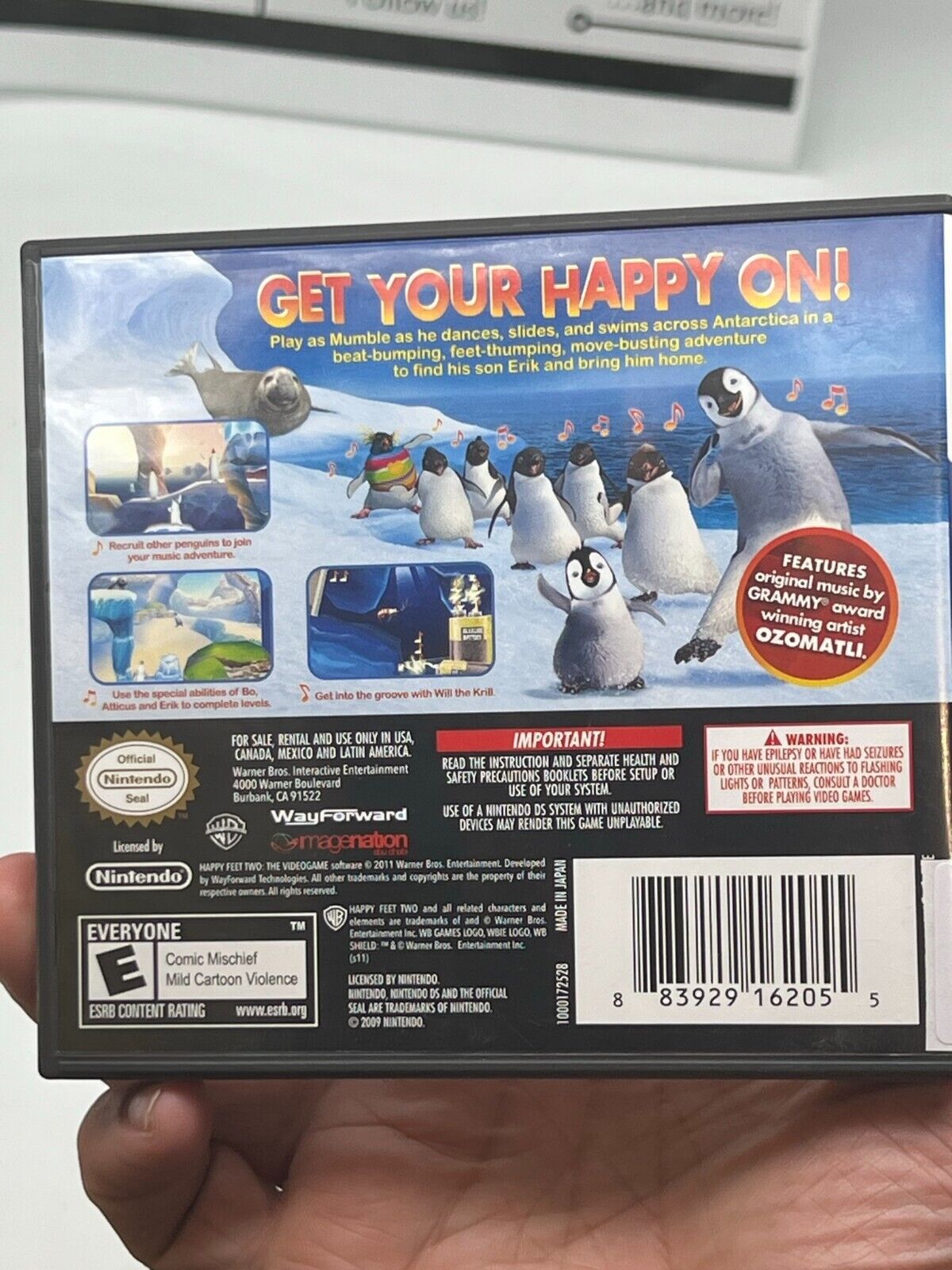 Happy Feet Two (Nintendo DS, 2011) - Tested