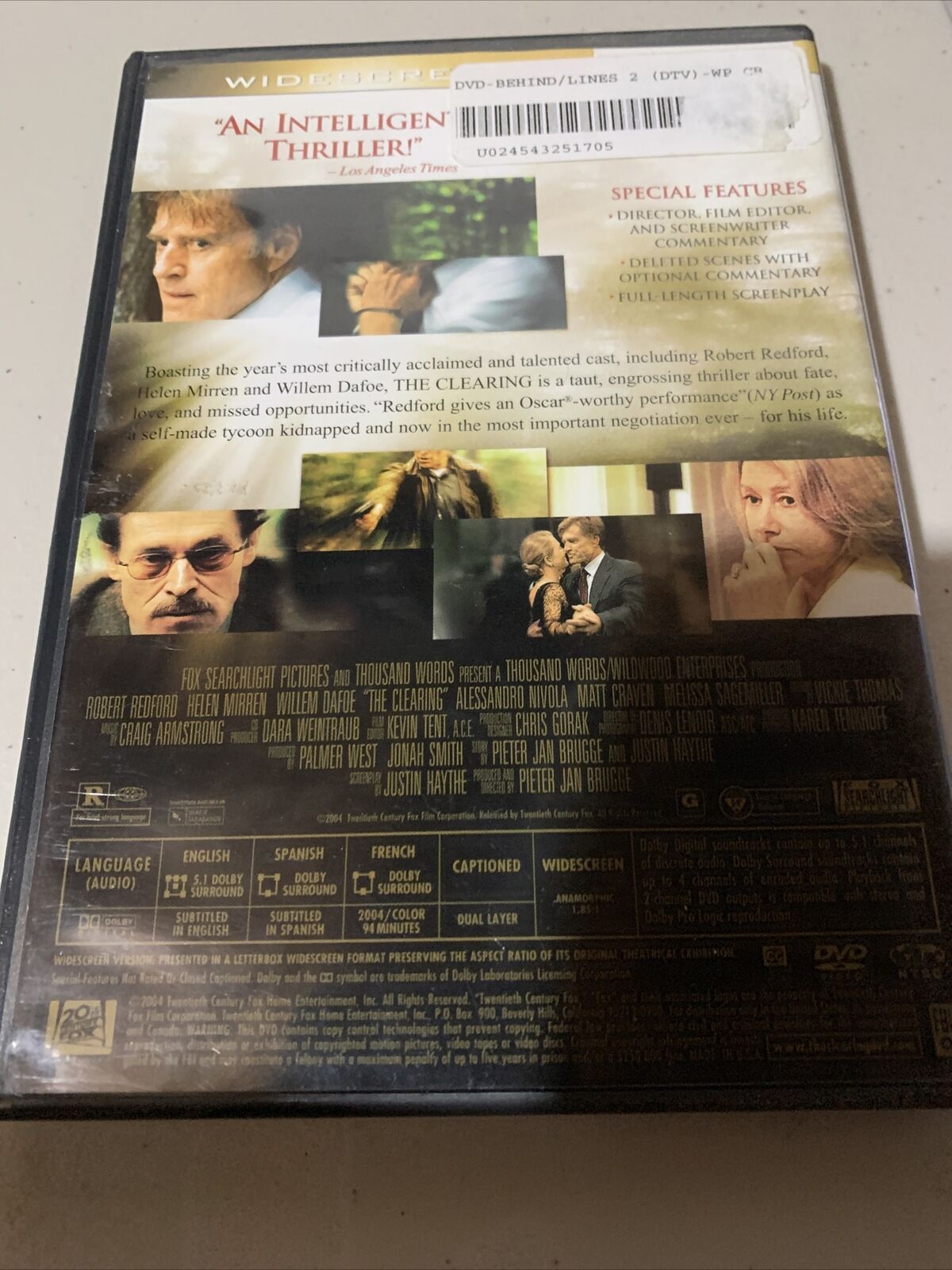 The Clearing (DVD, 2004)