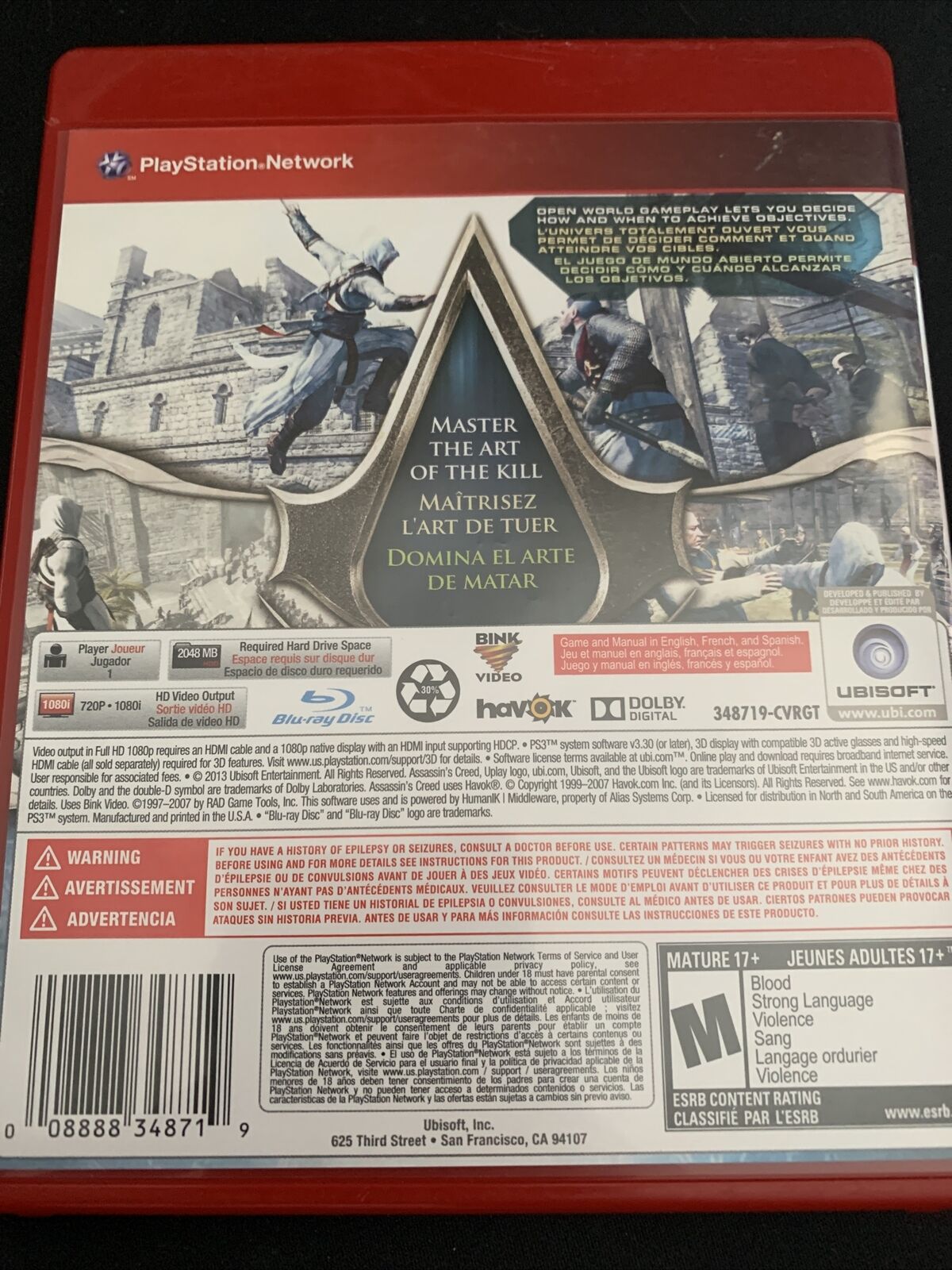 Assassin's Creed Greatest Hits  (Sony PlayStation 3, 2007)