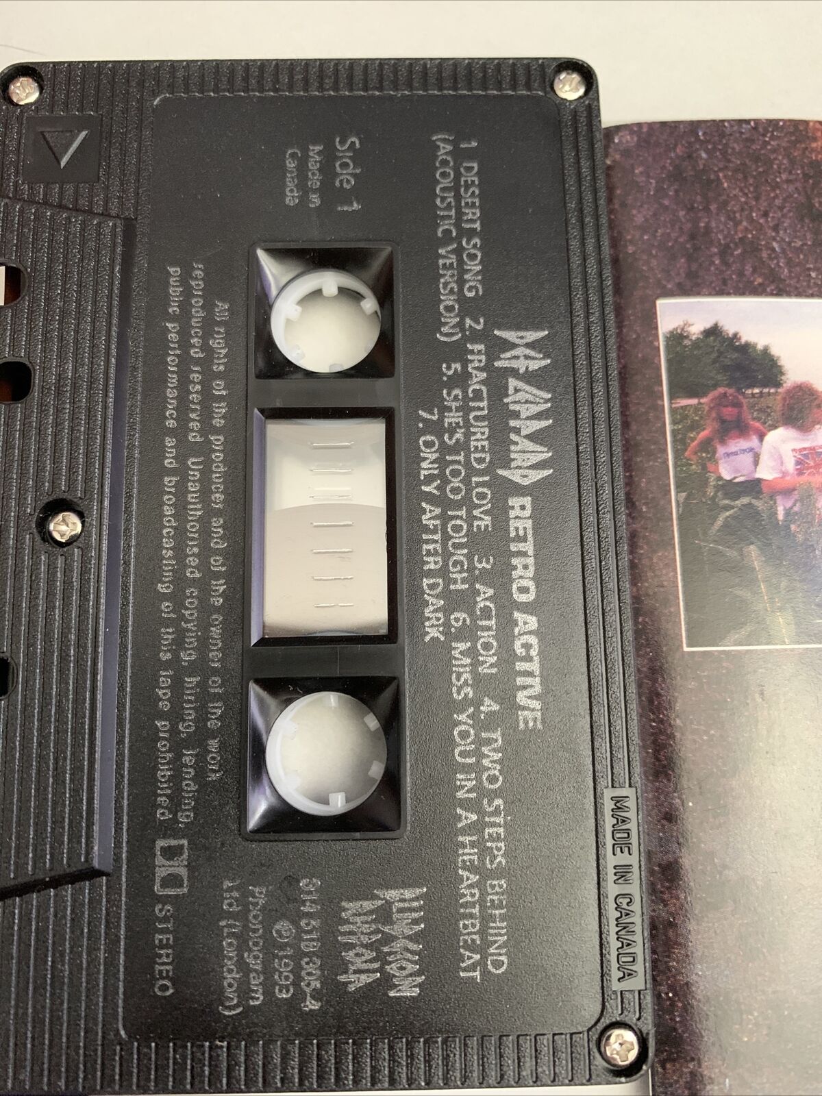 Def Leppard Retroactive Cassette Tape