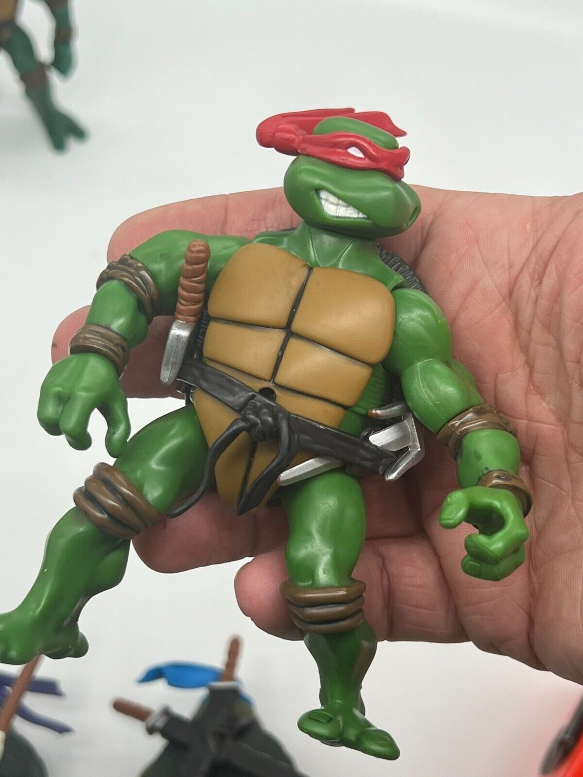 Lot (4) TMNT Teenage Mutant Ninja Turtles Action Figures ~ Mirage Studios 2002