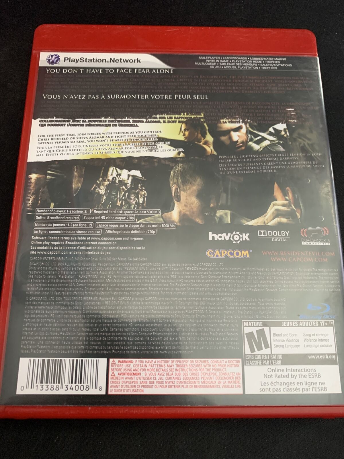 Resident Evil 5 (Sony PlayStation 3, 2009)