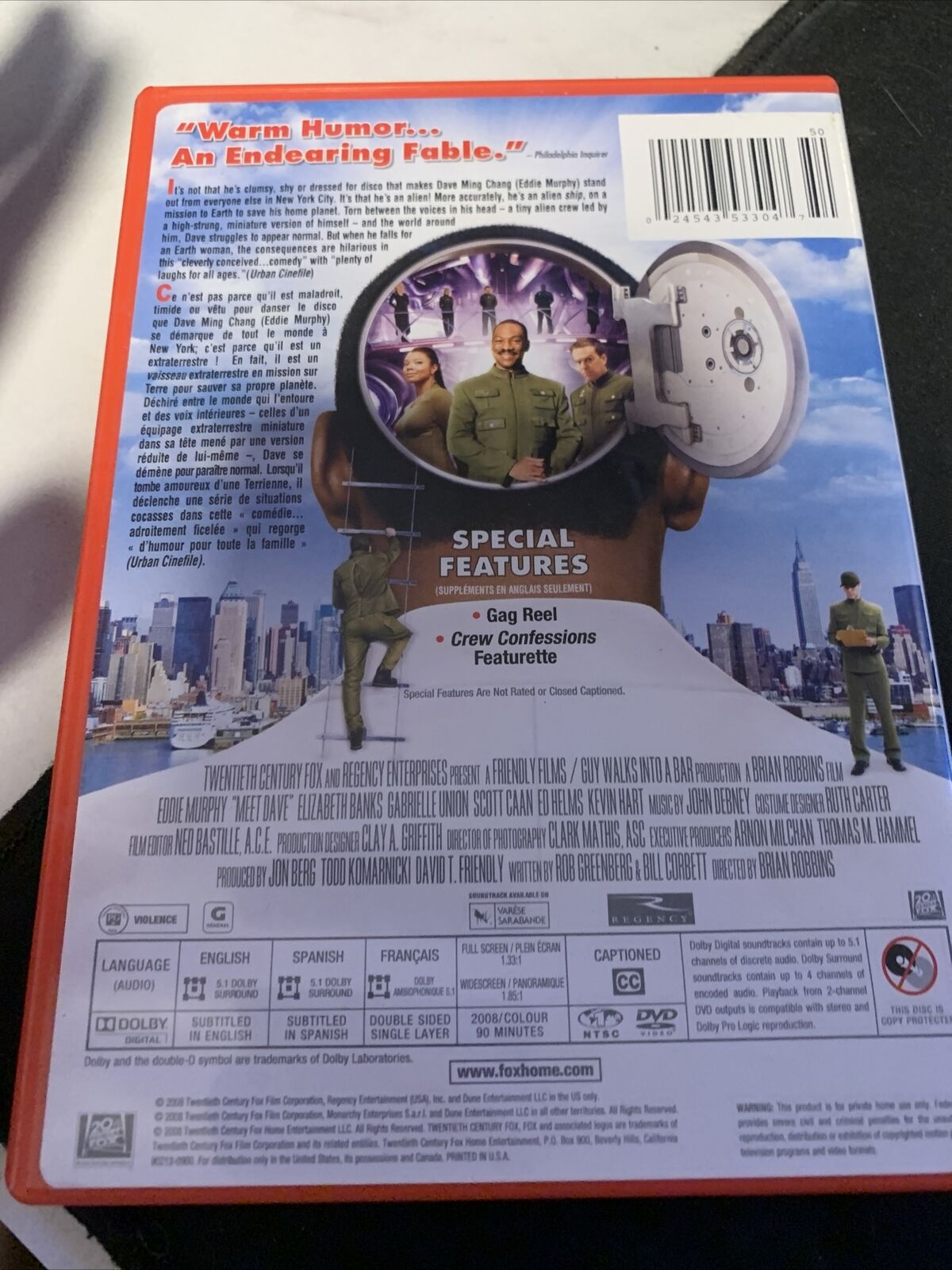 Meet Dave (DVD, 2008, Canadian Dual Side Sensormatic Widescreen)