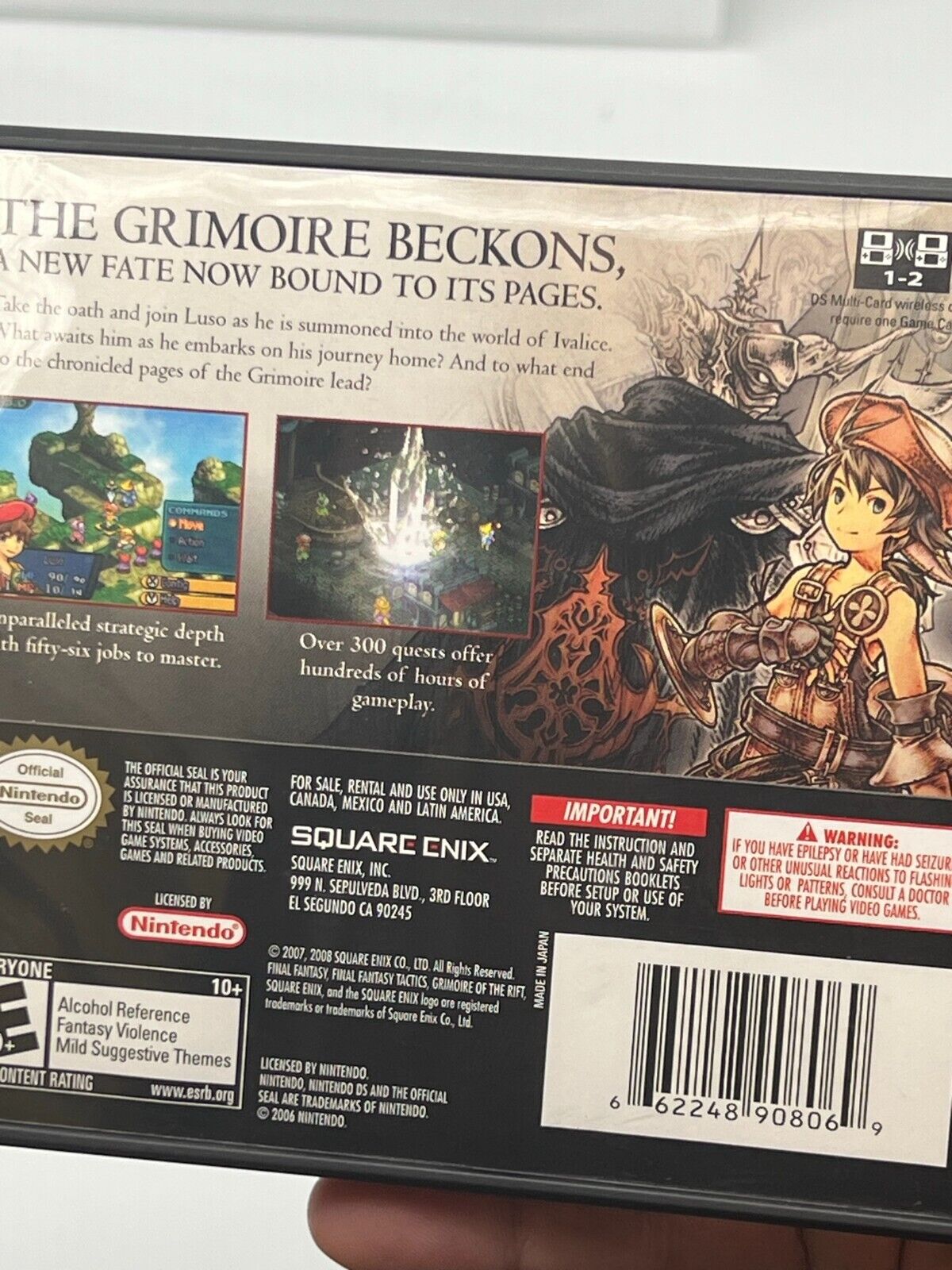 Final Fantasy Tactics A2: Grimoire of the Rift (Nintendo DS, 2008) - Tested