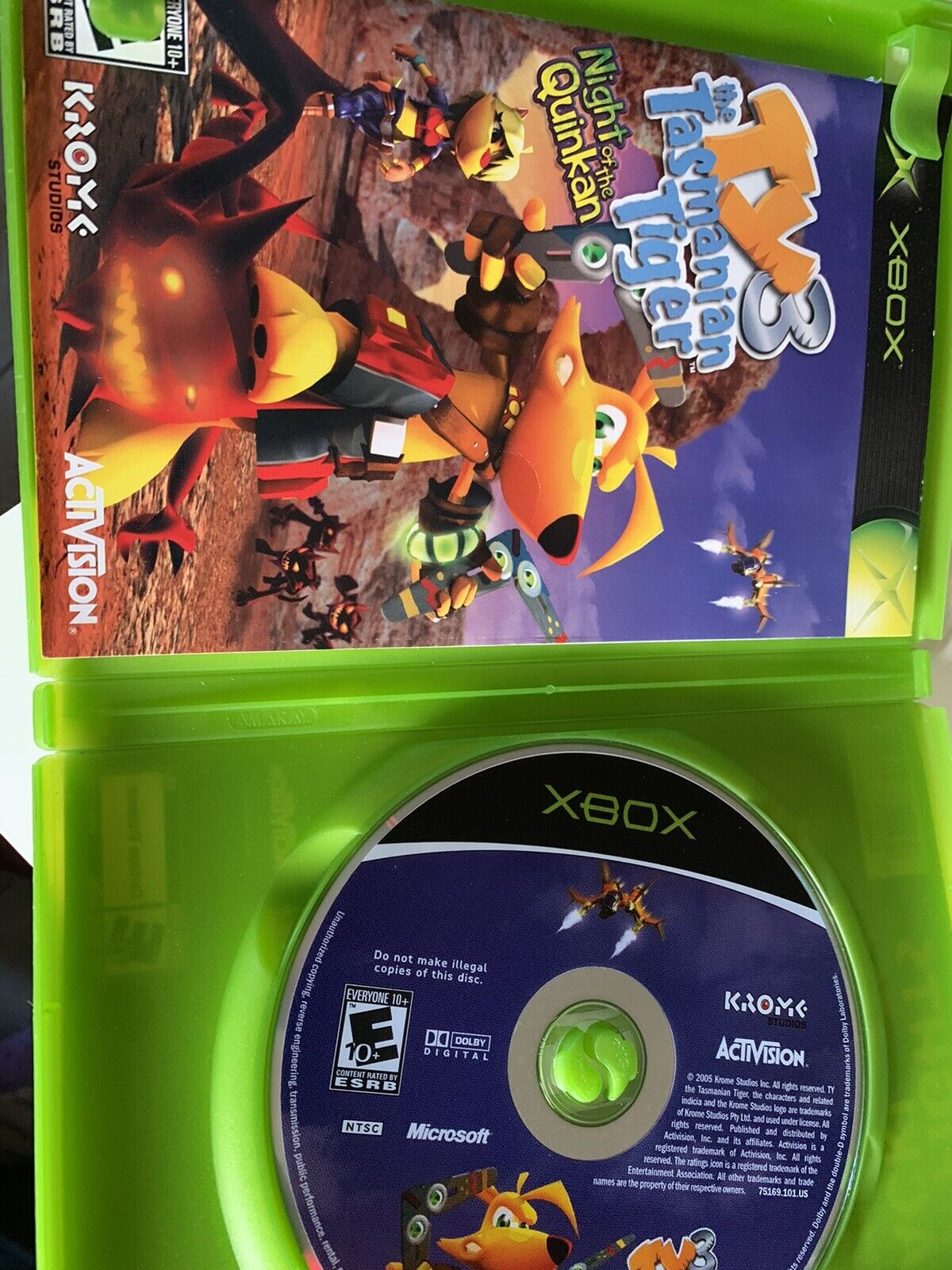 Ty the Tasmanian Tiger 3: Night of the Quinkan (Microsoft Xbox, 2005)