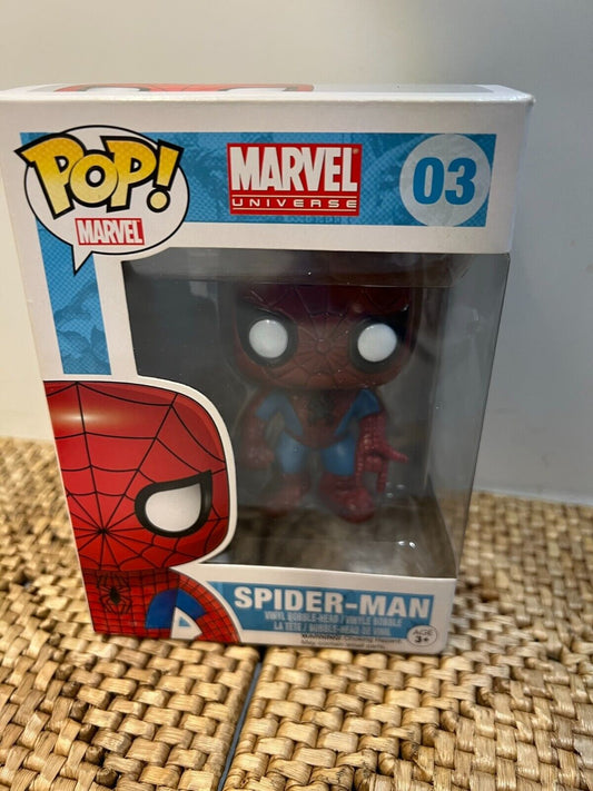 Funko Pop! Marvel 03 Spider-Man Spiderman Vinyl Bobble Head