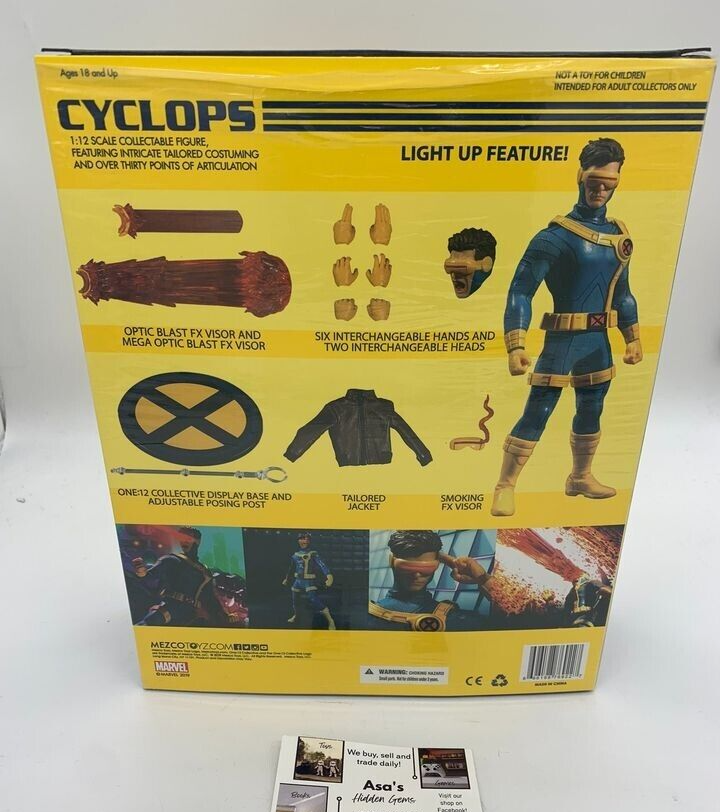 Cyclops Mezco One:12 Collective X-Men Marvel Comics Opened Action Figure