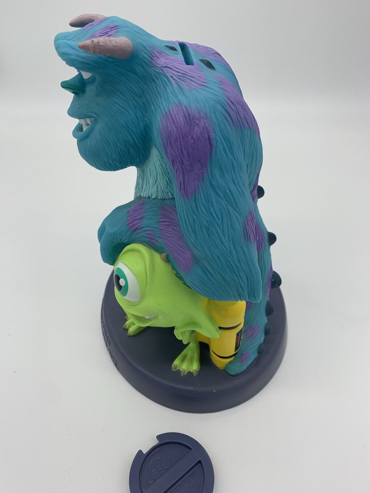 2001 Disney / Pixar MONSTERS INC Sully & Mike Coin Piggy Bank