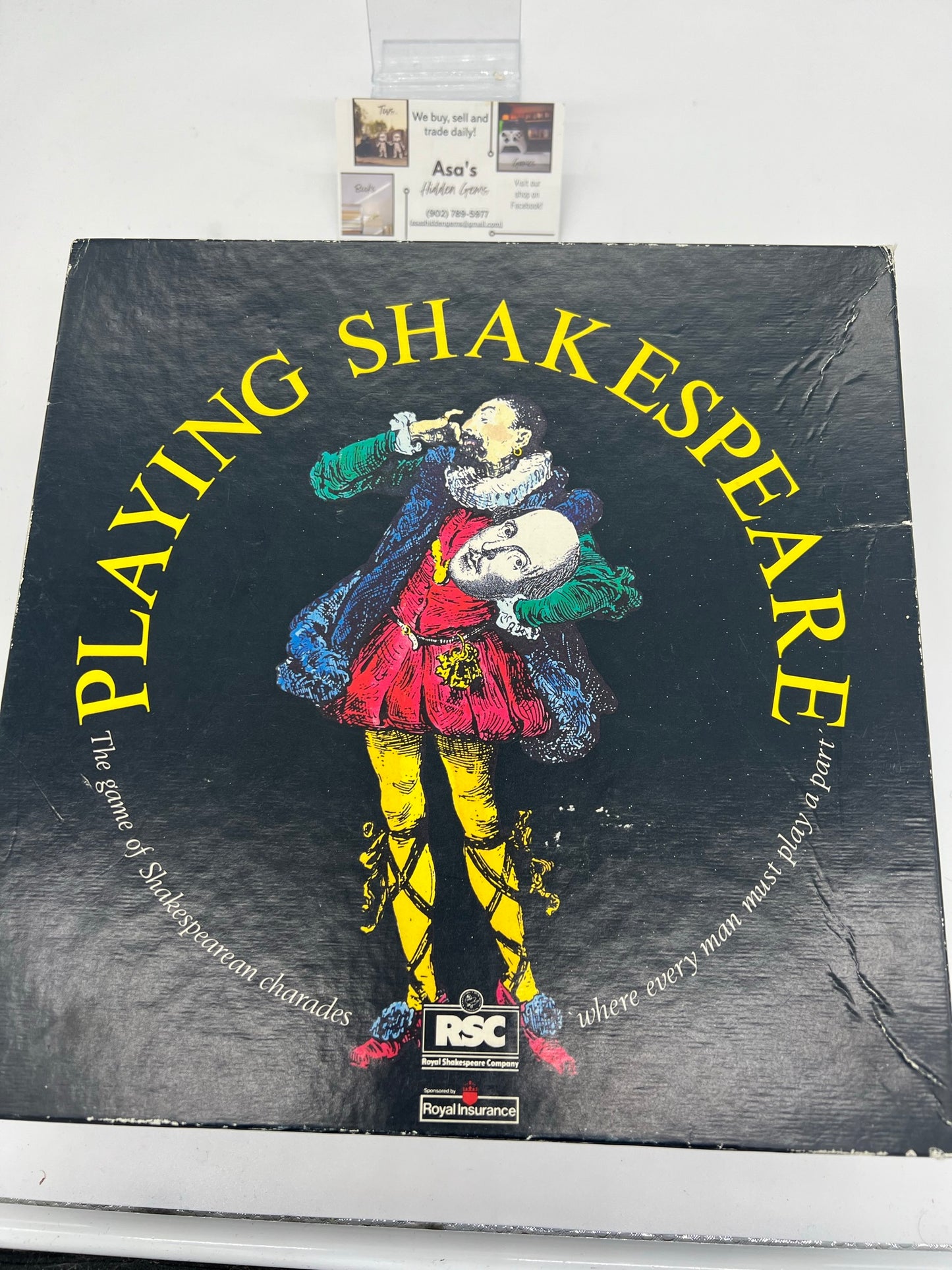Playing Shakespeare Board Game, 1990 Finch & Scott