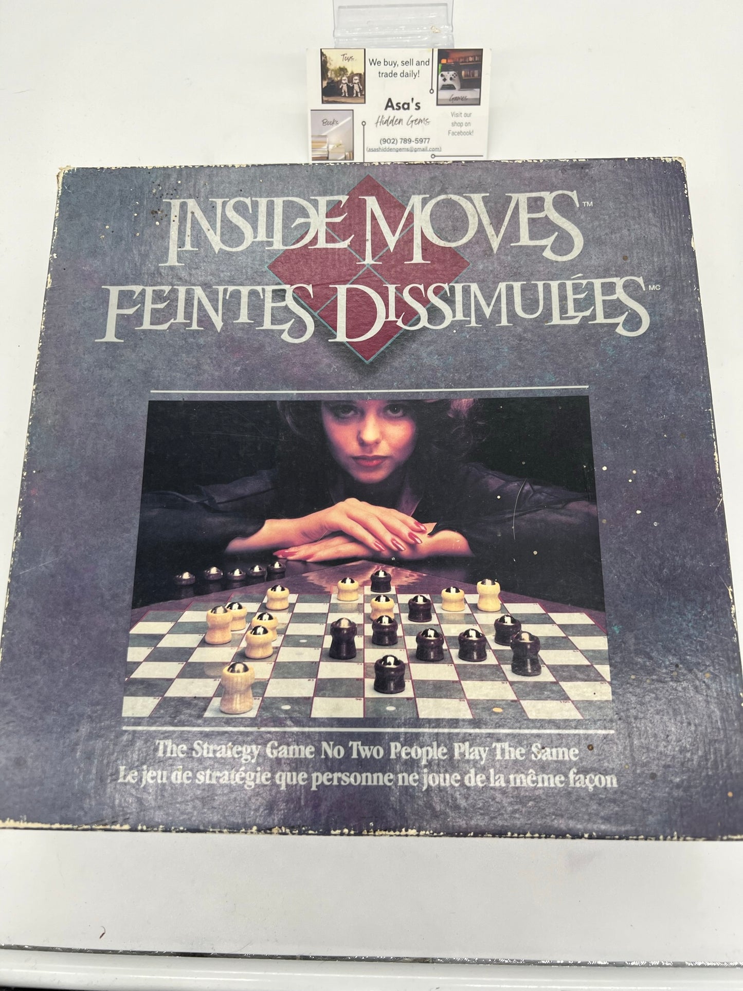 1985 Parker Bros. Inside Moves Strategy Board Game Vintage