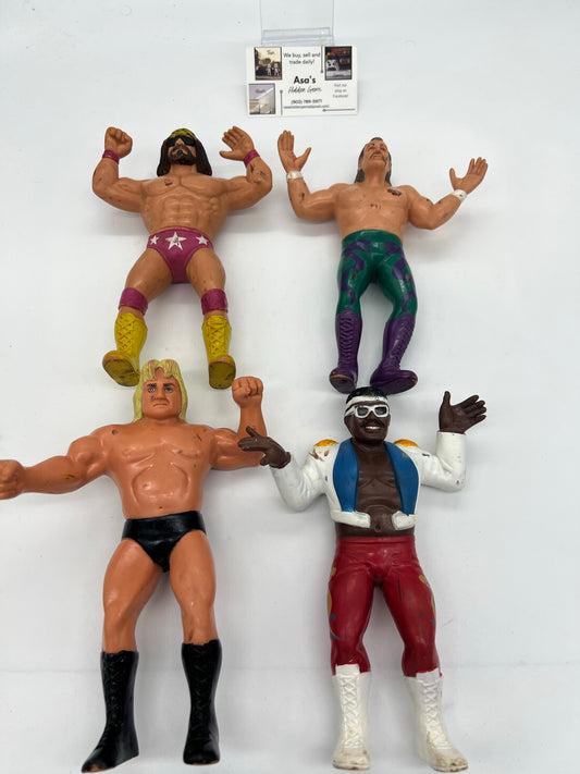 LJN 80s WWF Wresting Figurers - KoKo, Jake, Valentine, Macho