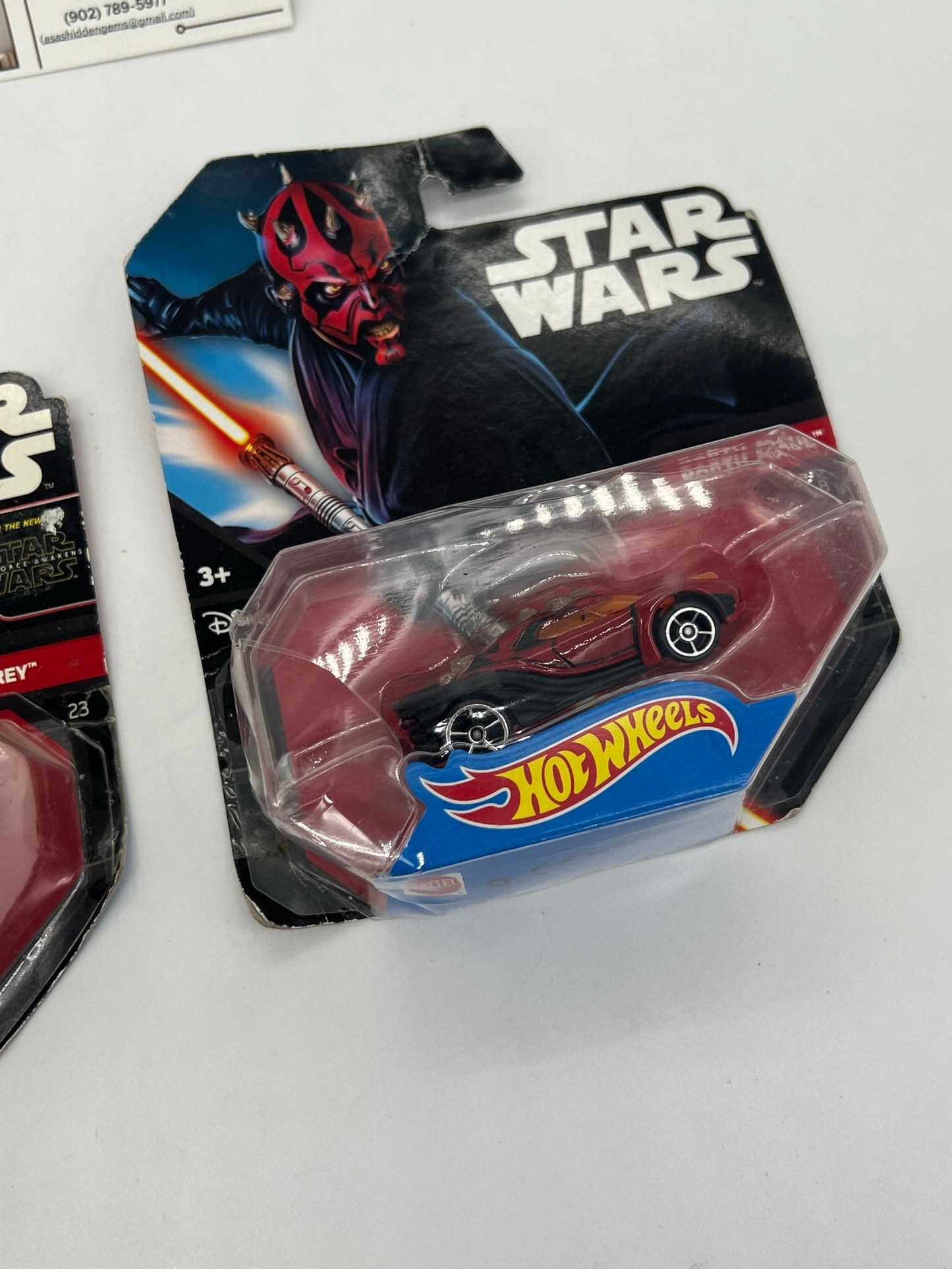 Hot Wheels Star Wars Darth Maul & Rey Character Cars