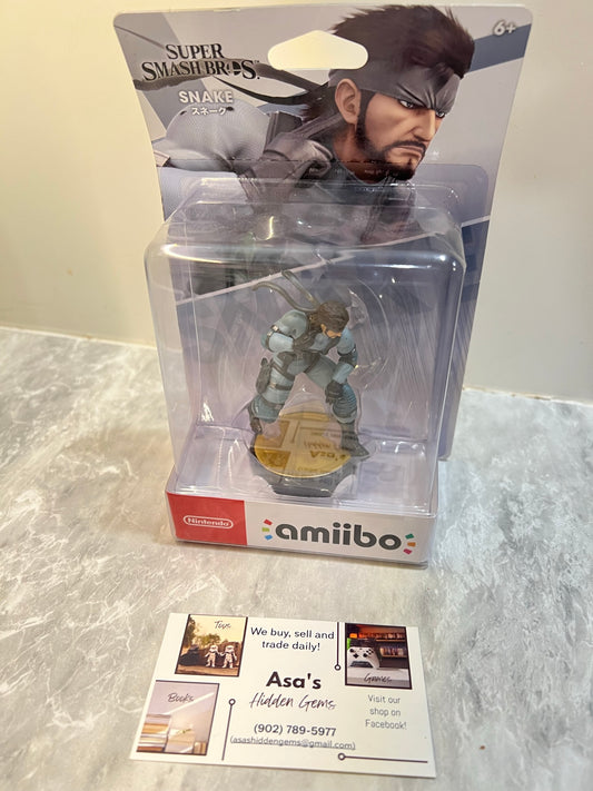 Snake Amiibo - Super Smash Bros Series - Nintendo - New Sealed