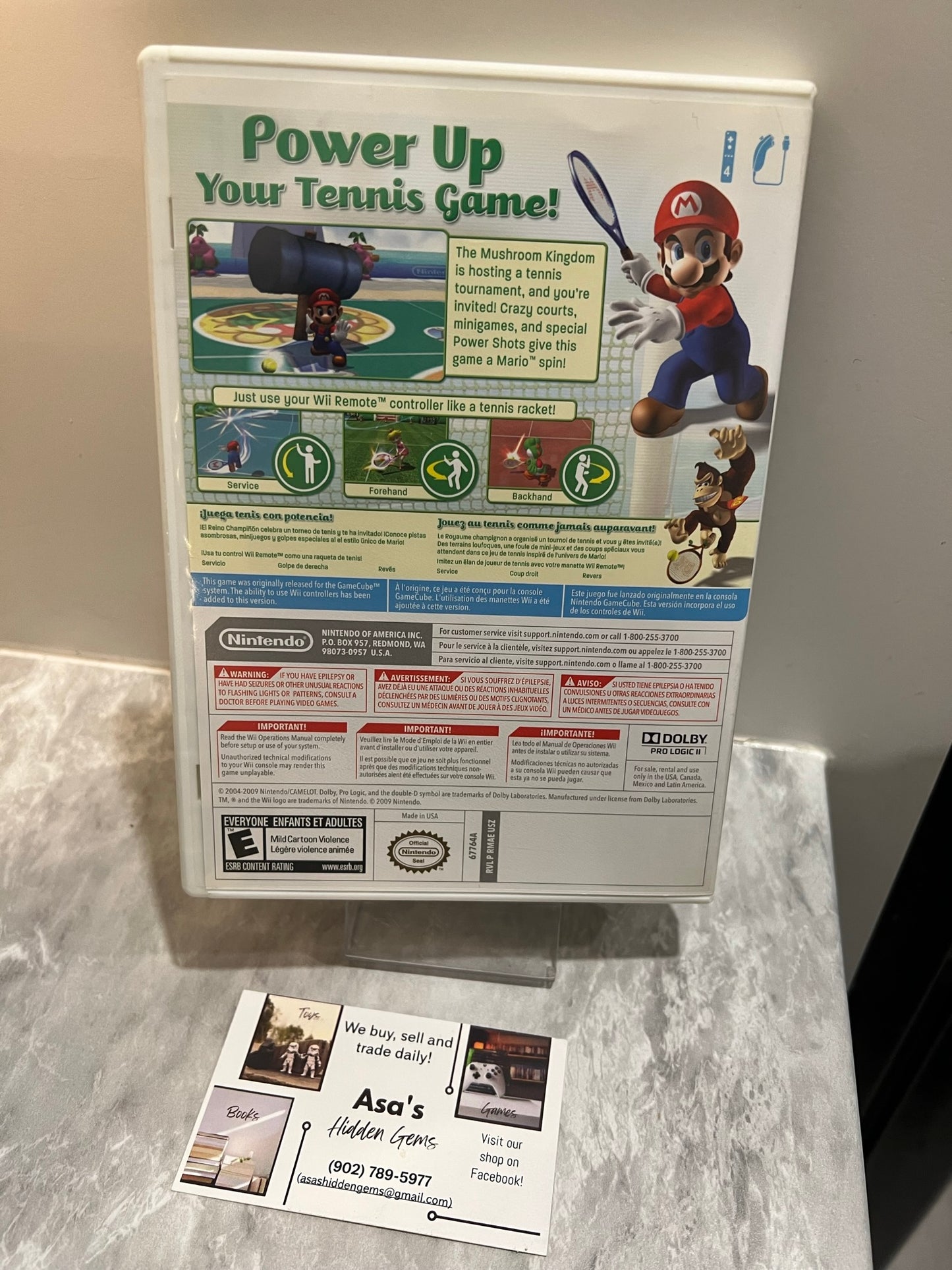 New Play Control Mario Power Tennis Nintendo Wii