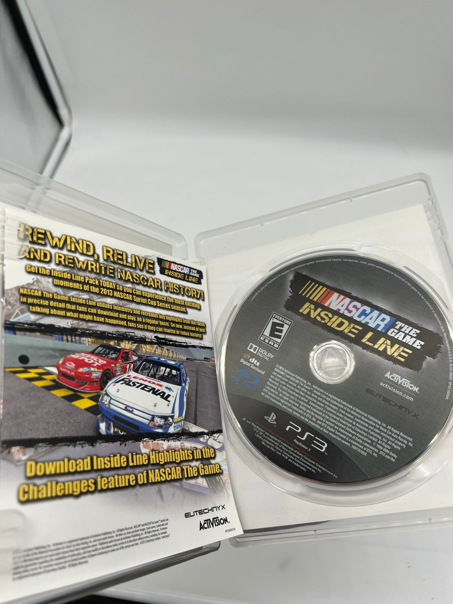 NASCAR The Game: Inside Line (Sony PlayStation 3, 2012) PS3