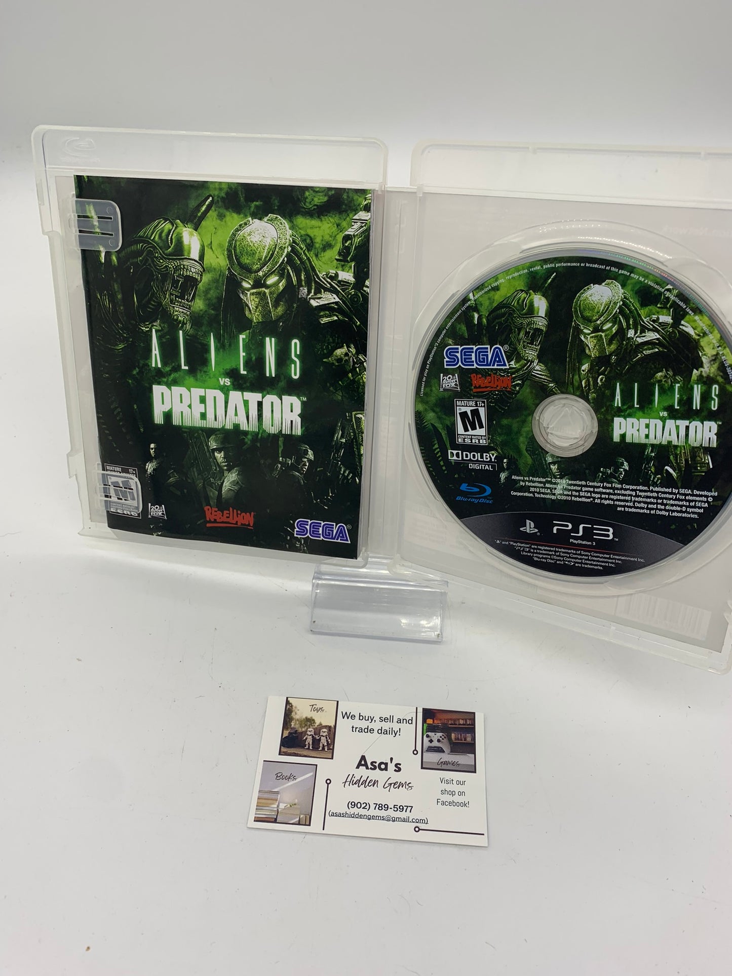 Aliens vs. Predator PS3 (Sony PlayStation 3, 2010) PS3