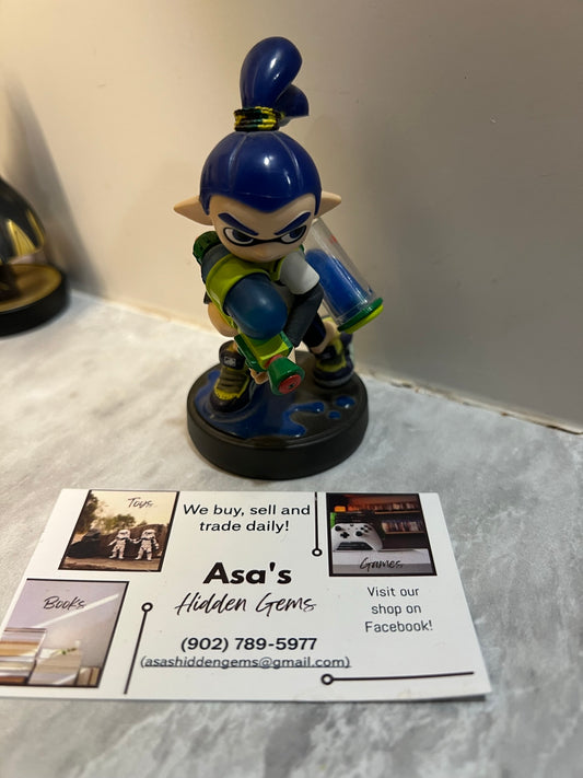 Nintendo Amiibo Splatoon Blue Inkling Boy Figure