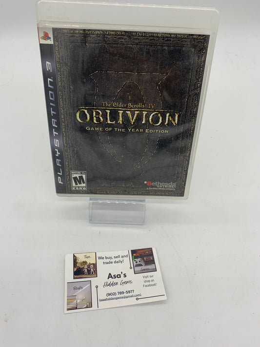 Sony Playstation 3 PS3 The Elder Scrolls IV 4 Oblivion Game Of The Year Edition